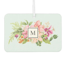 Ambientador Flores de vintage monogramo Fresenador de aire ros