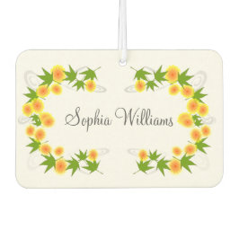 Ambientador Flores japonesas naranjas blancas