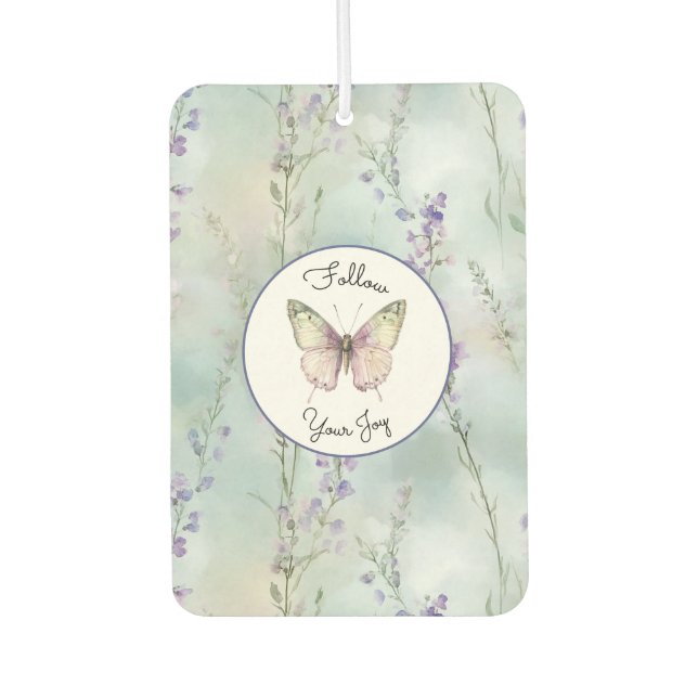 Ambientador Flores lilas bonitas románticas (Anverso)