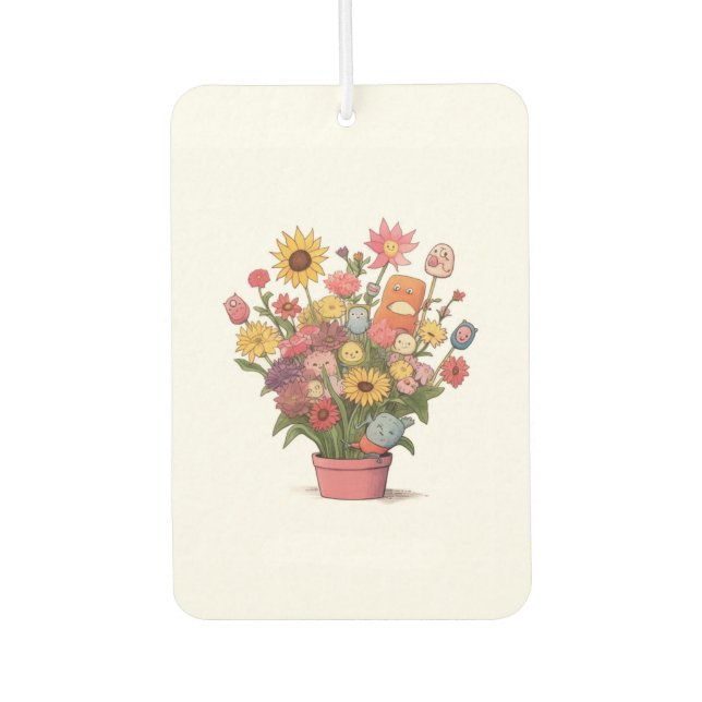 Ambientador Flores, ramo, maceta (Anverso)
