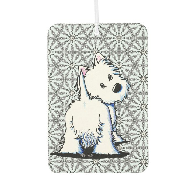 Ambientador Fluffybutt Westie (Anverso)