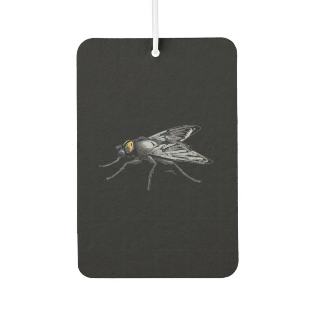 Ambientador Fly Buddy protector de aire para coches negros (Anverso)
