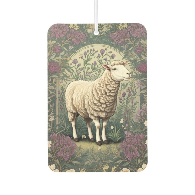 Ambientador Fondo floral elegante de la Lavanda de Oveja (Anverso)