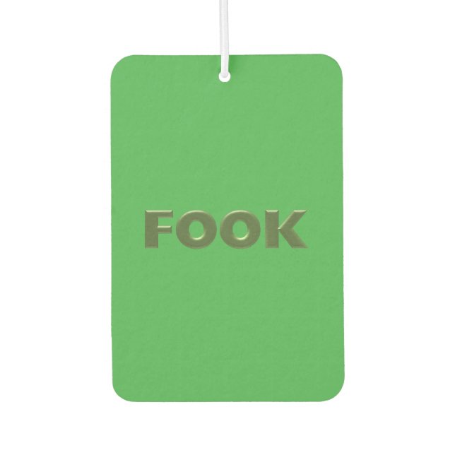 Ambientador Fook green green car air freshener (Anverso)