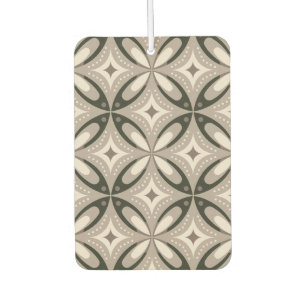 Ambientador Formas circulares retro beige y marrón