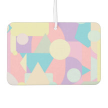 Formas Pastel Regulares en Collage Resumen