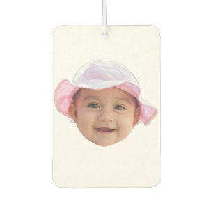 Ambientador Foto de bebé personalizada, foto de cara de bebé