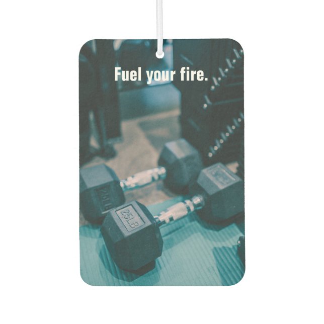 Ambientador Foto de fitness - Combuste tu fuego (Anverso)