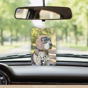 Ambientador Foto de mascota personalizada nombre de perro geni