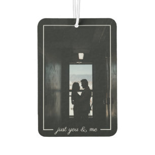 Ambientador Foto de pareja personalizada en blanco y negro