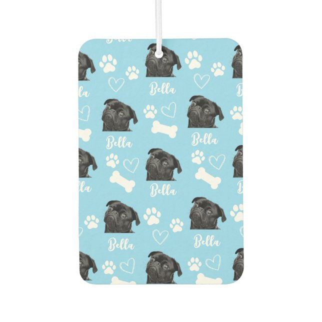 Ambientador Foto de perro subida Mascota lindo rosa imagen (Anverso)