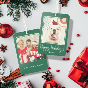 Ambientador Foto de personalizado Felices Fiestas Verdes Regal