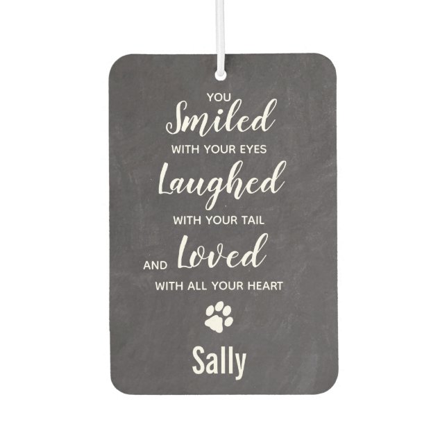 Ambientador Foto de personalizado Mascota de fotografía Perro  (Anverso)