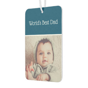 Ambientador Foto del mejor papá del mundo personalizada