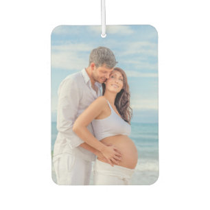 Ambientador Foto personalizada Bache en tablero Madera azul
