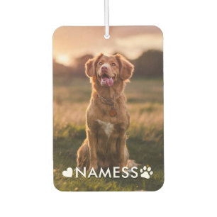 Ambientador Foto personalizada con el nombre de tu perro