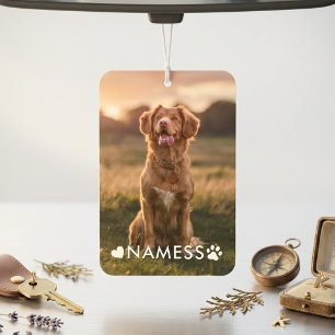 Ambientador Foto personalizada con el nombre de tu perro