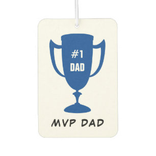 Ambientador Foto personalizada del trofeo azul de papá MVP
