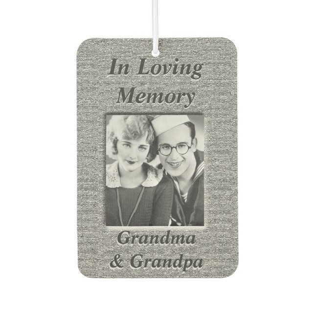 Ambientador Foto personalizada Memorial Air Freshener (Anverso)