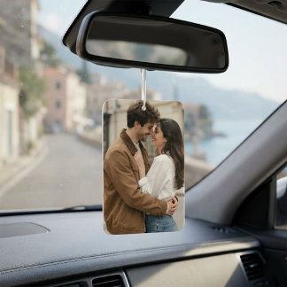 Ambientador Foto personalizada y nombre cita pareja coche 