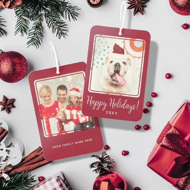 Ambientador Foto personalizado Felices Fiestas Rojas Regalo de (Subido por el creador)