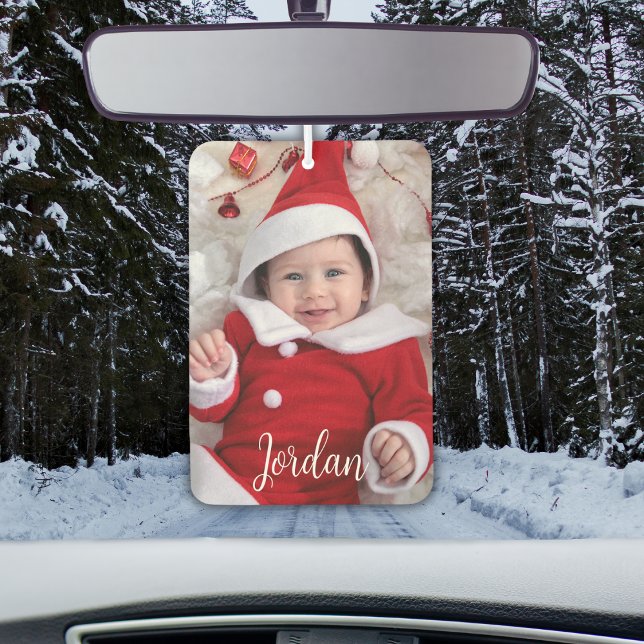 Ambientador Foto y texto de Keepsake personalizado (Photo and Text Personalized Keepsake Air Freshener)