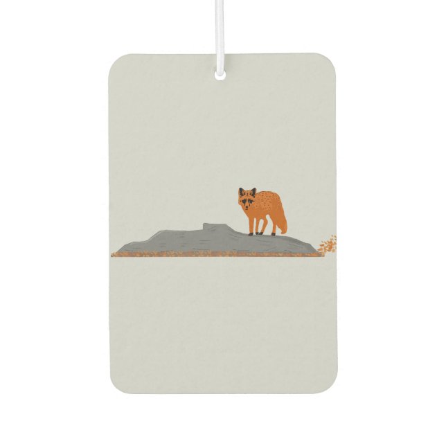 Ambientador 🦊 Fox on the Rock Car Air Freshener (Anverso)