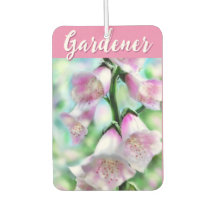 Foxglove Flowers Floral Pink Garden Personalized