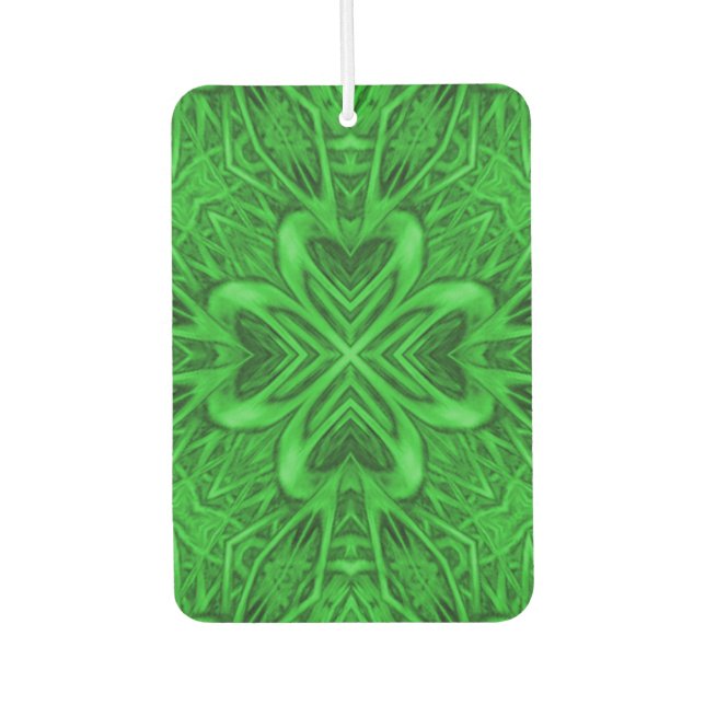 Ambientador Fractal kaleidoscopio verde vintage celta (Anverso)