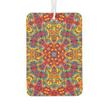 Freaky Tiki Red Vintage Fractal Kaleidoscope