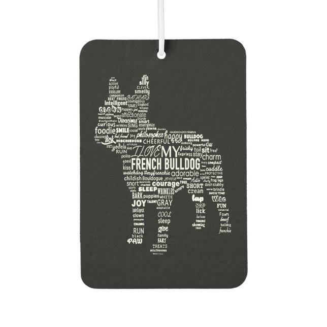 Ambientador Frenchie Gift | Amo A Mi Perro De Toros Francés (Anverso)