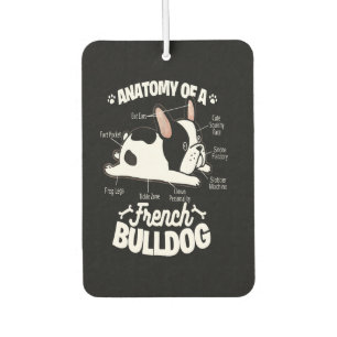 Ambientador Frenchie Gift Anatomía De Un Bulldog Francés