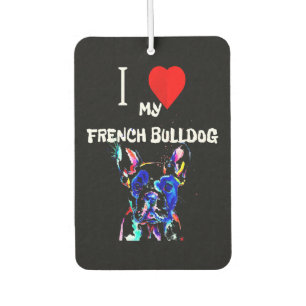 Ambientador Frenchie Gift Me encanta mi Bulldog francés colo
