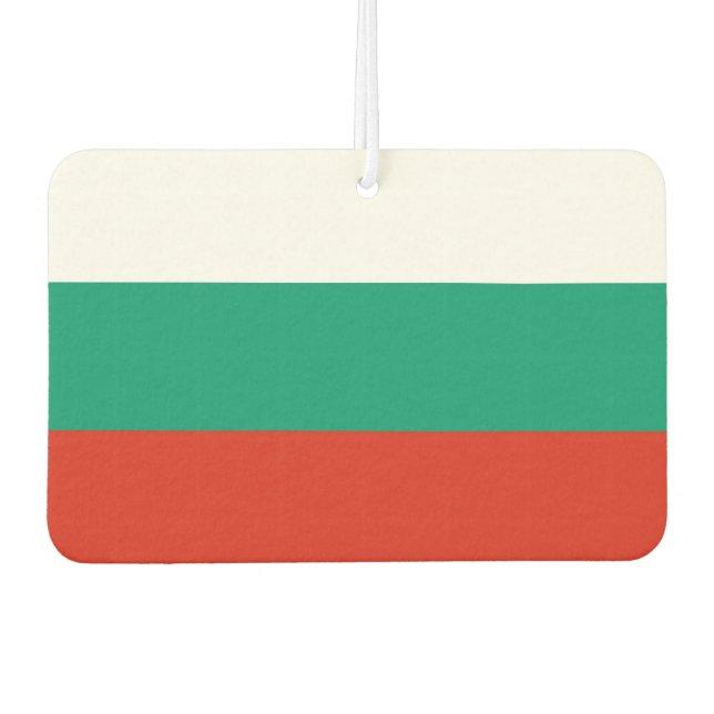 Ambientador Fresadores de aire para coches con bandera de Bulg (Anverso)
