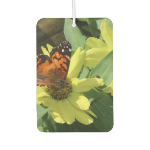Ambientador Freshener/Daisy y mariposa al aire del corazón