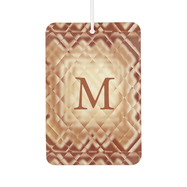 Ambientador Freshener de aire cuadrado-rojo-M de dimensiones (Anverso)