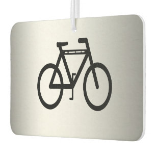 Ambientador Freshener de aire de ciclismo metálico plateado