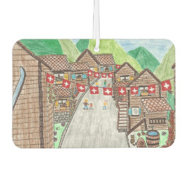 Ambientador Freshener de aire de coches de aldea suiza