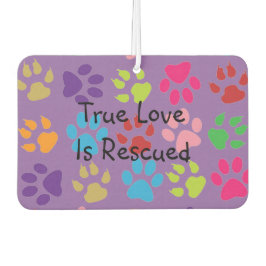 Ambientador Freshener de aire de corazón de huella de papel mu