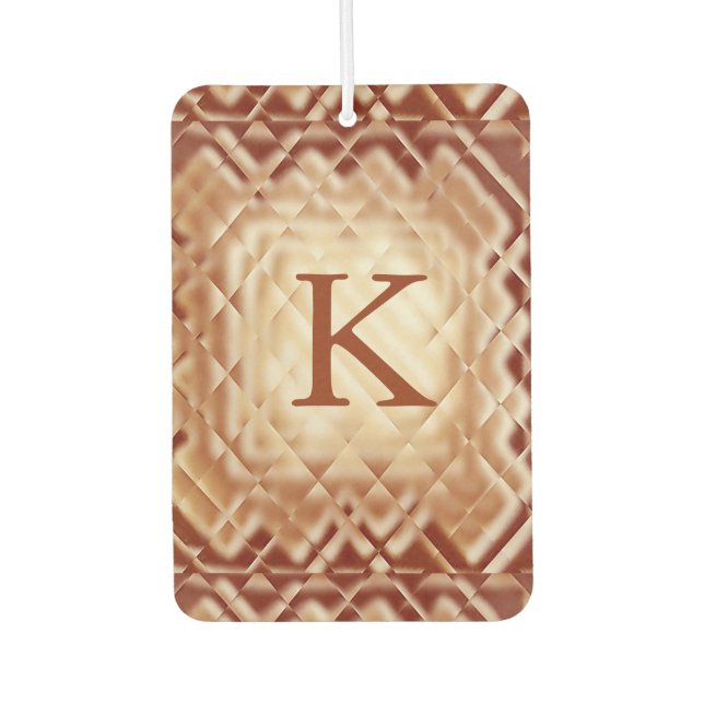 Ambientador Freshener de aire de Dimensional Square-Red-K (Anverso)