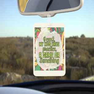 Ambientador Freshener de aire gráfico de texto para un impulso