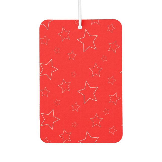 Ambientador Freshener de estrellas rojas y verdes (Anverso)