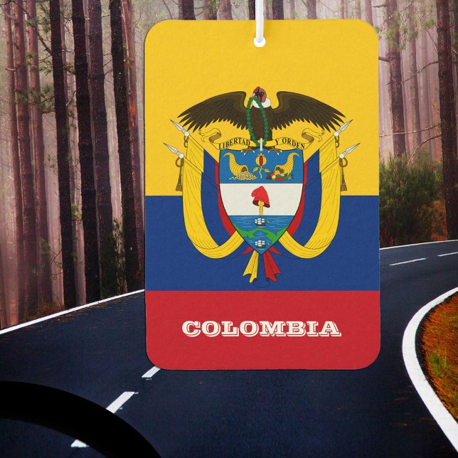 Ambientador Freshener de la bandera de Colombia (Subido por el creador)