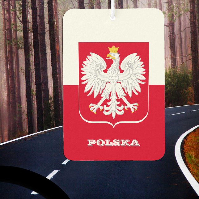Ambientador Freshener de la bandera de Polonia para el transpo (Subido por el creador)