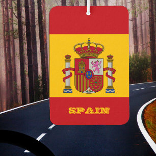Ambientador Freshener de la bandera española de la compañía aé