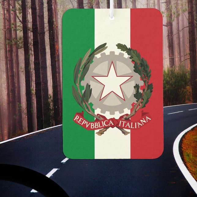 Ambientador Freshener de la bandera italiana del automóvil Air (Subido por el creador)