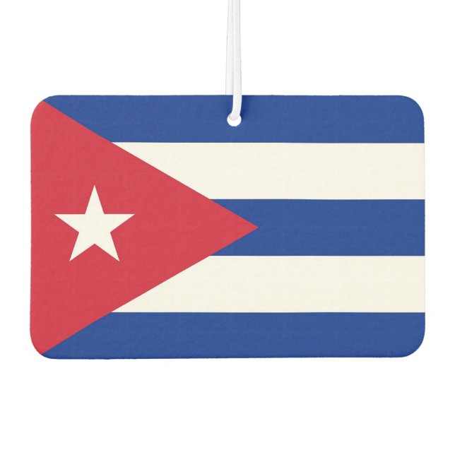 Ambientador Fresheneras al aire libre con bandera de Cuba (Anverso)