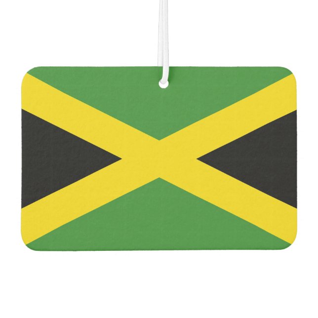 Ambientador Fresheneras al aire libre con bandera de Jamaica (Anverso)