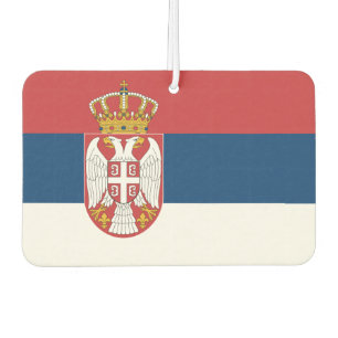 Ambientador Fresheneras al aire libre con bandera de Serbia
