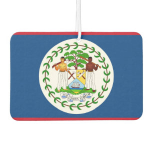 Ambientador Fresheneras con bandera de Belice al aire libre